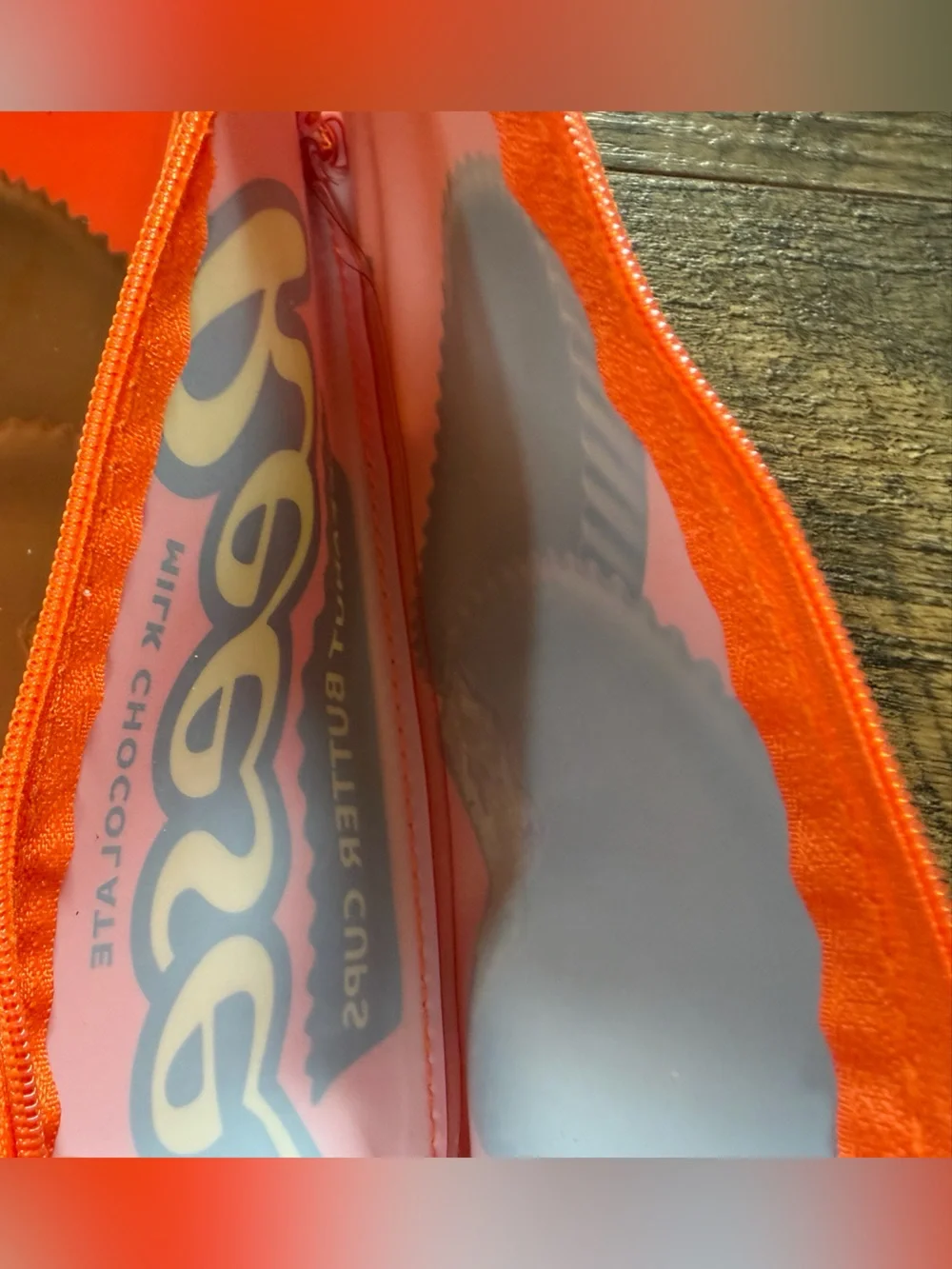 NWT Candy bar logo zipper pouches
